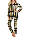 Baha Ranch Cowboy Collage Women's Western Pajama Set