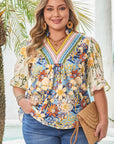 Alayna Woven Half Sleeve PLUS Blouse