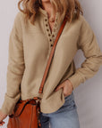 Elina French Grommet Detail Sweatshirt