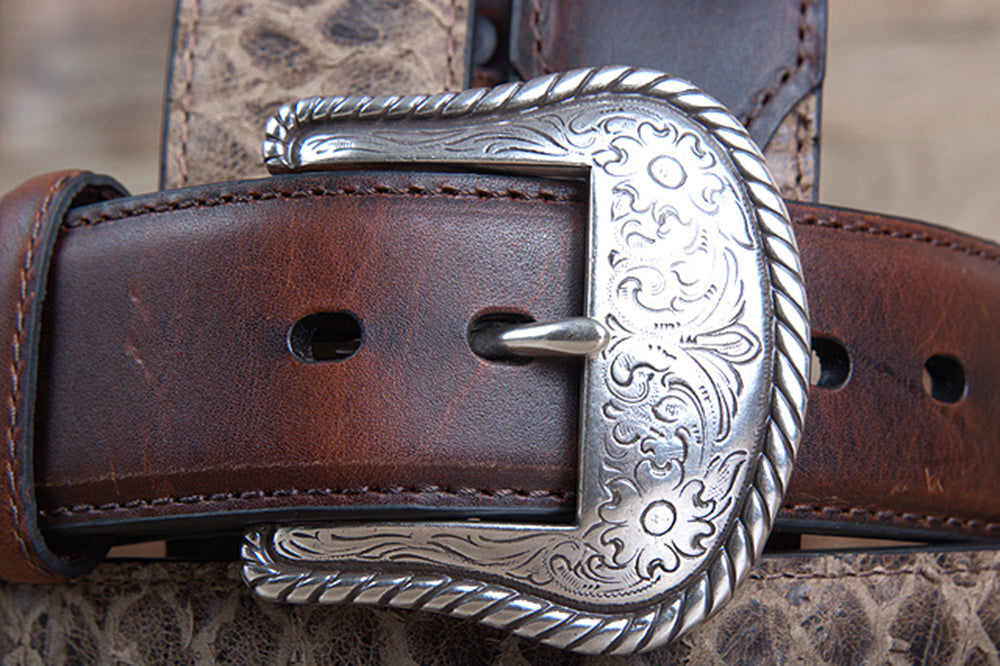 46" Roper Western 1.5" Crazyhorse Distressed Leather Mens Cowboy Belt Brown