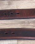 42" Roper Western 1.5" Crazyhorse Distressed Leather Mens Cowboy Belt Brown