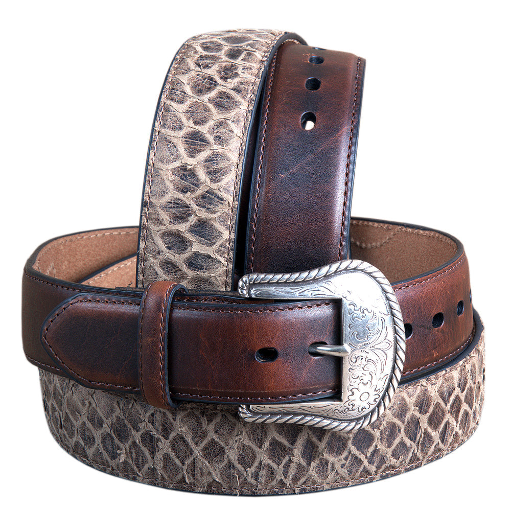 46" Roper Western 1.5" Crazyhorse Distressed Leather Mens Cowboy Belt Brown