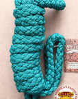 Hilason Horse Riding Poly Lead Rope 1/4" X 9 Ft. Red Turquoise
