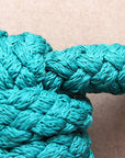 Hilason Horse Riding Poly Lead Rope 1/4" X 9 Ft. Red Turquoise