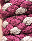 Hilason Horse Riding Poly Lead Rope Brown Tan  1/4" X 8 Ft.