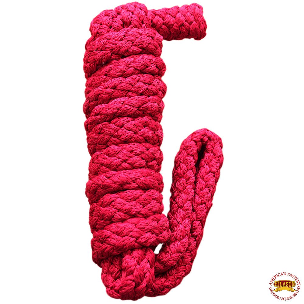 Hilason Horse Riding Poly Lead Rope 1/4" X 9 Ft. Red Turquoise