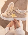 Emily Patchwork Lace Up Sneakers