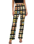 Baha Ranch Vintage Cowboy Collage Western Flare Pants