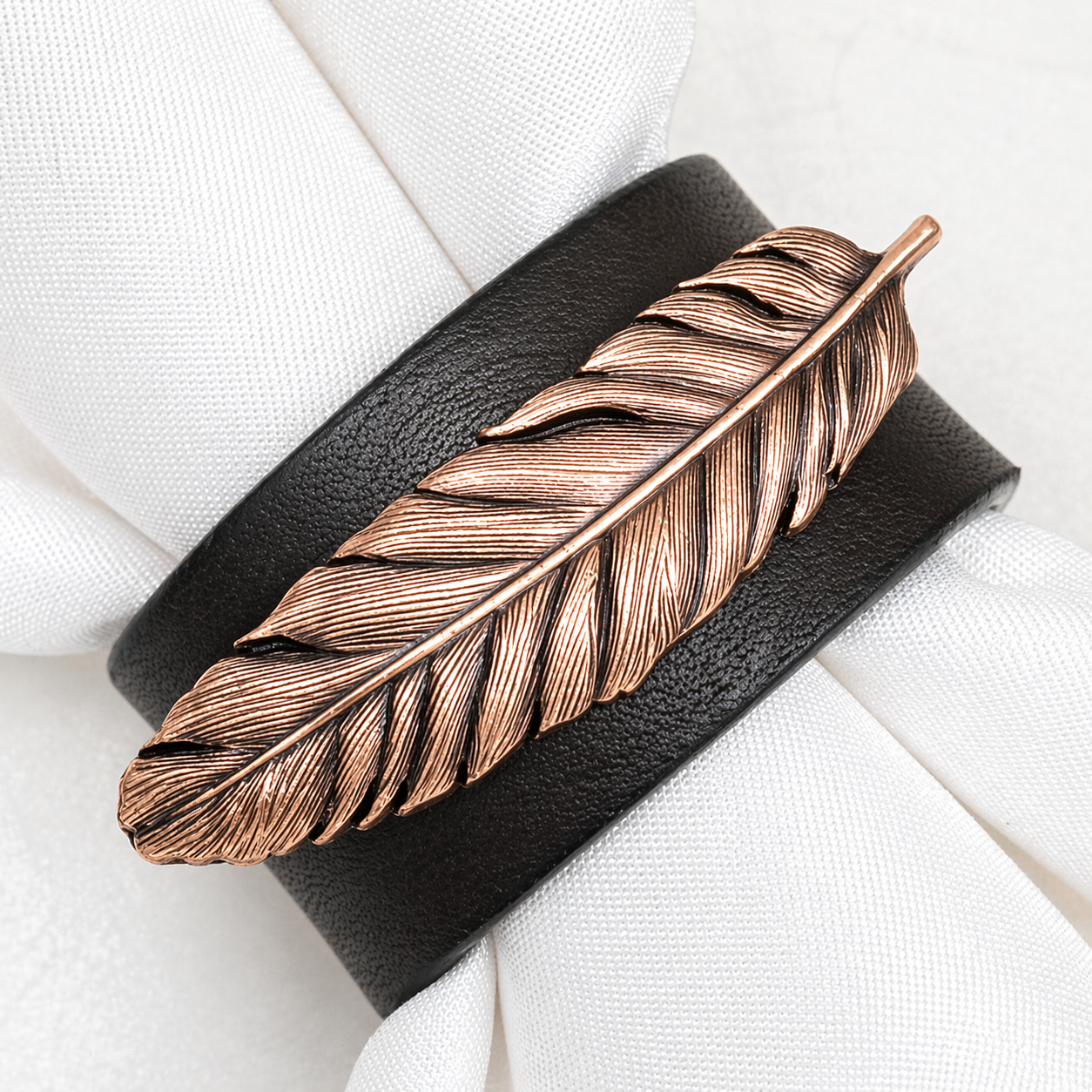 Copper Feather Western Concho Napkin Ring 