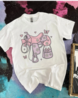 Girly Saddle Tee or Crewneck