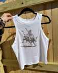 Vintage Bull Rider Cropped Tank