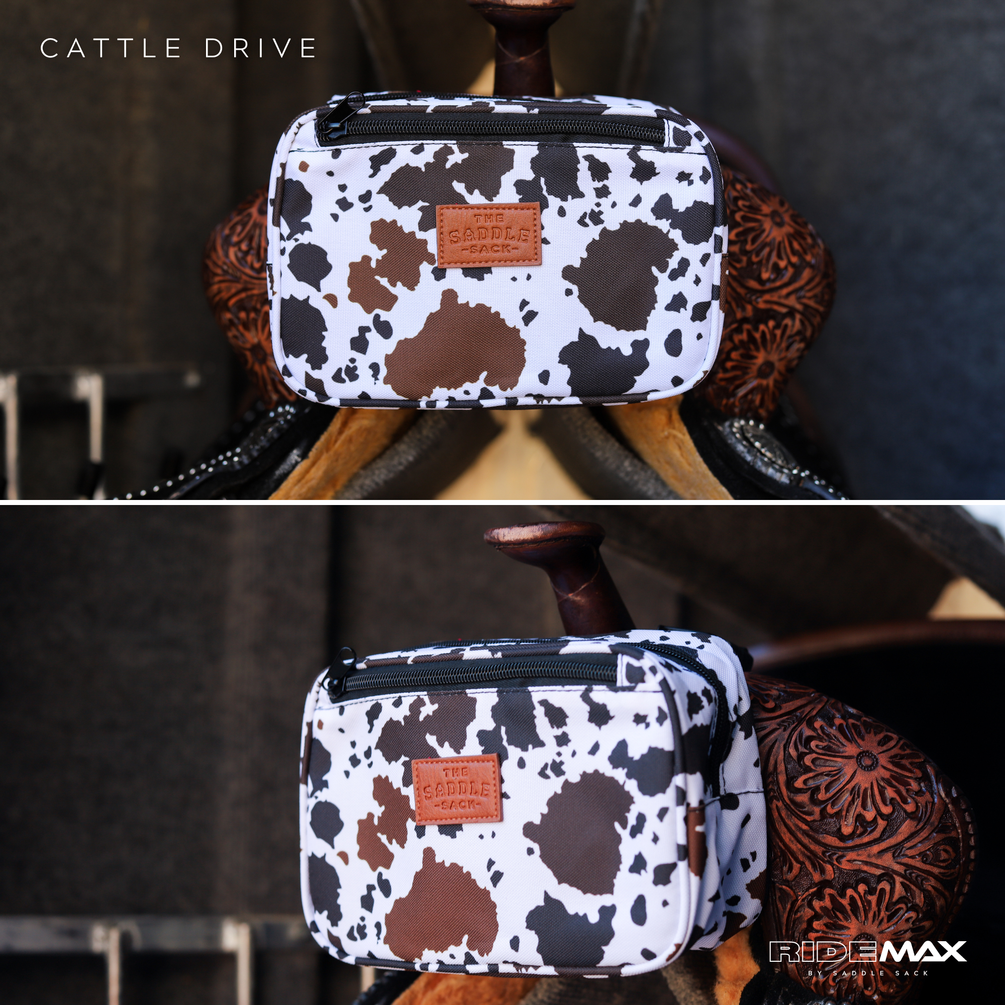 Clip-On Pommel Saddle Bag For Hands-Free Riding Essentials And Quick-Access Accessories