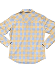 Lightweight Palaka Shirt With Gray And Yellow Print
