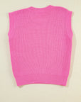 USA Flag Sequin Sleeveless Knitted Top