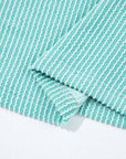 Aria Knit Colorblock Henley Top