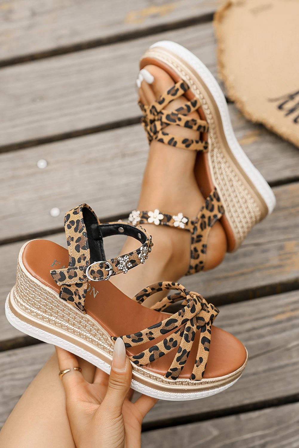 Lara Decor Strappy Wedge Sandals