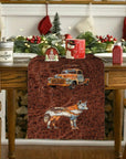7 Pieces Rustic Ranch Western Cowboy Table Runner and Placemats Set Made in USA