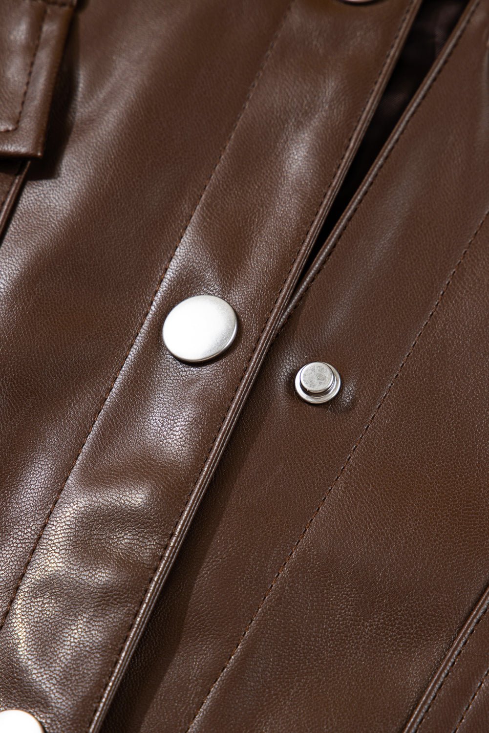 Mila Drawstring Hem Leather Jacket