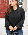 Jaycee Sleeve Chiffon Elegant PLUS Shirt