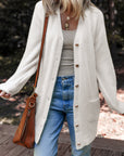 Brooklyn Front Midi Solid Cardigan