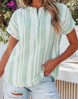Yusra Short Sleeve Casual Blouse