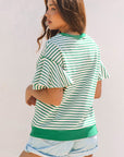 Sol Ruffle Short Sleeve Top