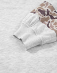 Plus Size Camo Patchwork Asymmetric Sleeve Hoodie