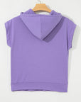 Mariam Short Sleeve Kangaroo Hoodie