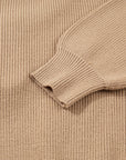 Zariah Embellished Keyhole Ribbed Sweater