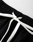 Stripe Drop Shoulder Top and Jogger Pants Set