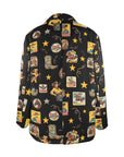 Baha Ranch Vintage Cowgirl Collage Western Blazer
