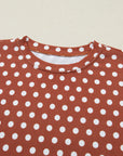 Polka Dot Top and Shorts Set