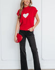Genevieve Cropped Short Sleeve Sweater