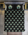 Turquoise Naja Design 3-Piece Bedding Set (1 Duvet Cover + 2 Pillow Shams) – 102"×90"