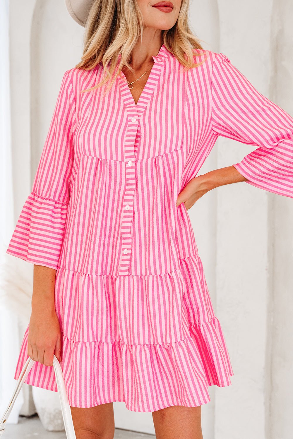 Oaklynn Tiered Flowy Mini Dress