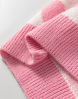 Skylar Heart Print Knit Sweater