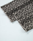 Leopard Denim Straight Leg Jeans