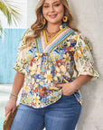 Alayna Woven Half Sleeve PLUS Blouse