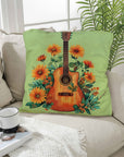 Retro Guitar Pillow Case Made in America
