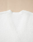 Solid Fuzzy Button-Front Cardigan