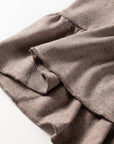 Solid Ruffle Wide Leg High Waist Pants