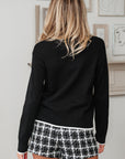 Malaysia accent Holiday Cropped Sweater