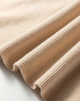 Colorblock Ribbed Knit Long Sleeve Sweater