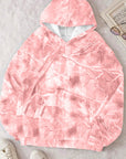 Camo Kangaroo Pocket Drop Shoulder Hoodie