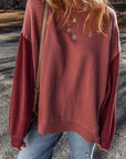 Ella Patchwork Drop Shoulder Pullover