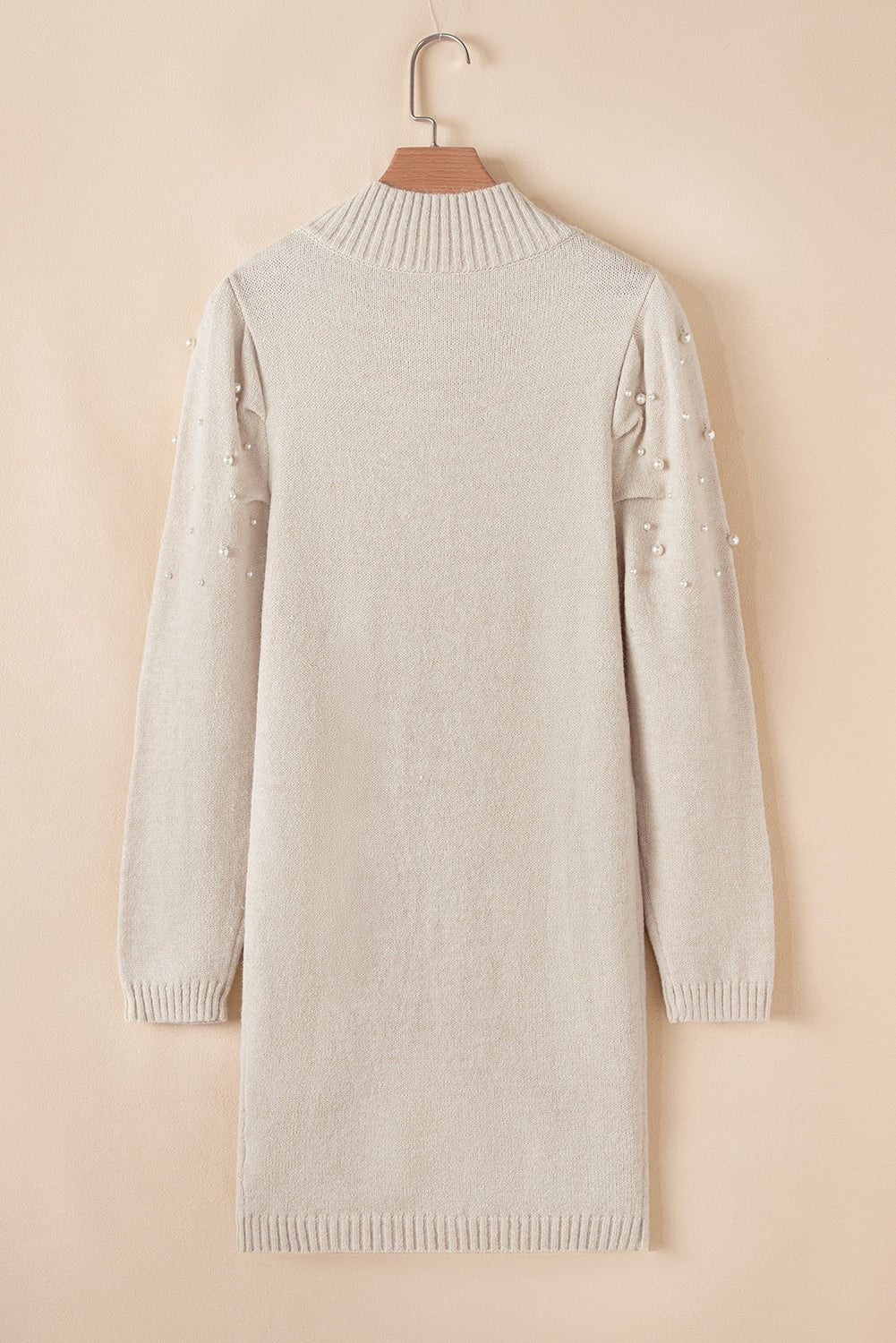 Mila Beaded High Bodycon Sweater