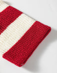 Colorblock Stripe V-Neck 3/4 Sleeve Sweater
