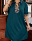 Keily Zip Collared Mini PLUS Dress