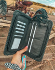 The Hazy Wesson (Black Leather) Wallet a Haute Southern Hyde by Beth Marie Exclusive