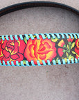 Western Headstall Horse Tack Leather Bridle Floral Hand Paint